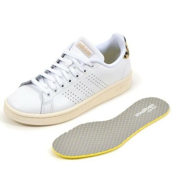 adidas | Shoes | Adidas Advantage Leopard Tennis Sneakers | Poshmark